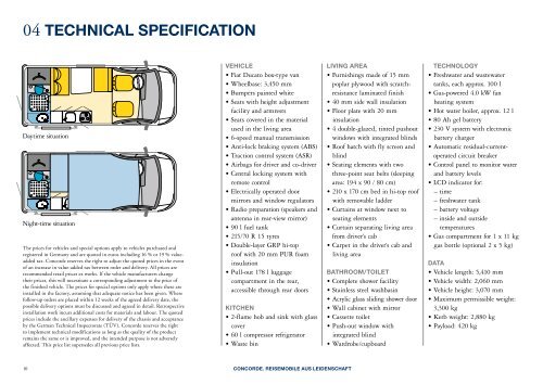 2007 Concorde Compact Brochure & Pricelist - English version