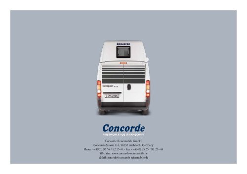 2007 Concorde Compact Brochure & Pricelist - English version