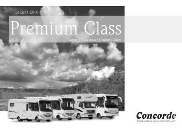2010 Concorde Premium Class Motorhome Price List - English version