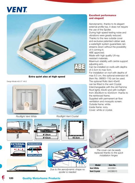 The 2012 Fiamma Motorhome Products Catalogue - Southdowns ...