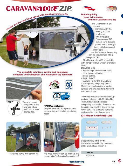 The 2012 Fiamma Awning Catalogue - Southdowns Motorhome ...