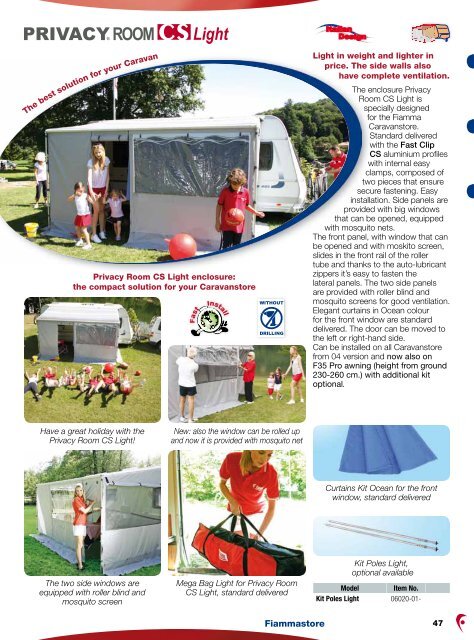 The 2012 Fiamma Awning Catalogue - Southdowns Motorhome ...