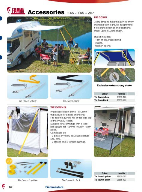 The 2012 Fiamma Awning Catalogue - Southdowns Motorhome ...