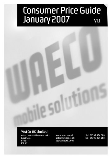 to download the 2007 Waeco Pricelist