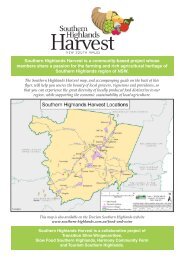 Southern Highlands Harvest is a community-based project whose ...