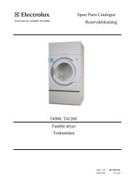 Operating manual Tumble dryers T4900, T41200 - Southern Contracts