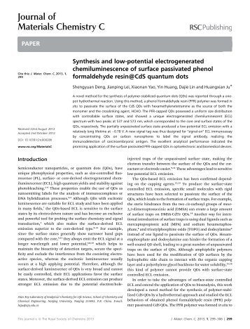 Journal of Materials Chemistry C