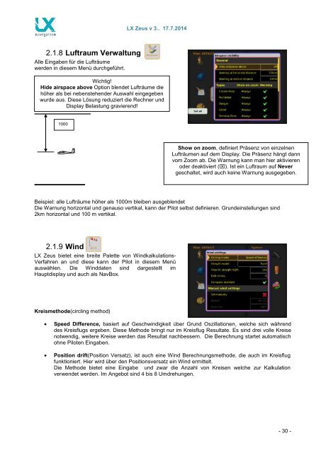 LX Zeus Handbuch Deutsch