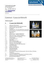 Cyberbond - Cyanacrylat Klebstoffe - cyberbond.de