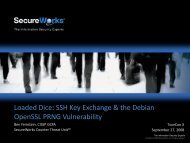 Loaded Dice: SSH Key Exchange & the Debian OpenSSL PRNG ...