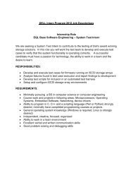 UNH Intern Program 2012 Job Descriptions 2 - Computer Science