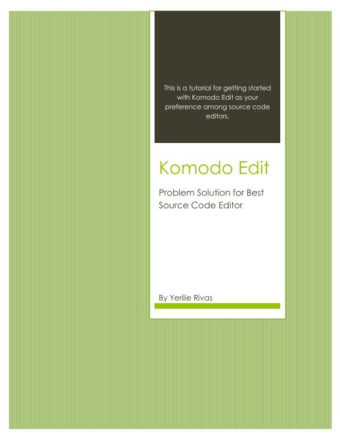 komodo edit tutorial Code editor – using komodo edit | learn.
