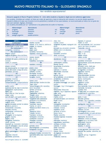 G L O S S A R I O - Edilingua