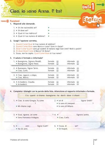 Ciao, io sono Anna. E tu? - Edilingua