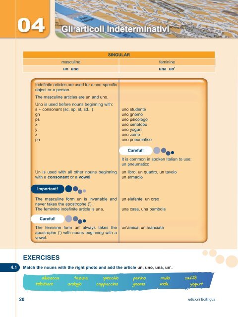 4. Articoli indeterminativi_EN:4. Articoli indeterminativi.qxd - Edilingua