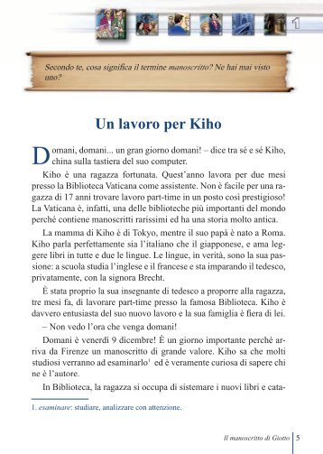 Il manoscritto di Giotto - Capitoli 6.indd - Edilingua
