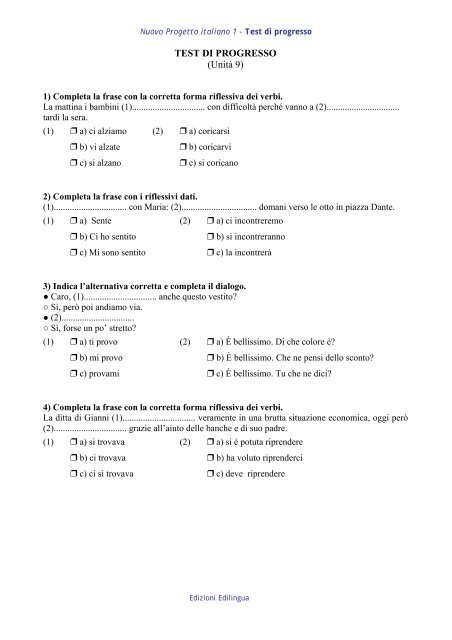 TEST I - Edilingua