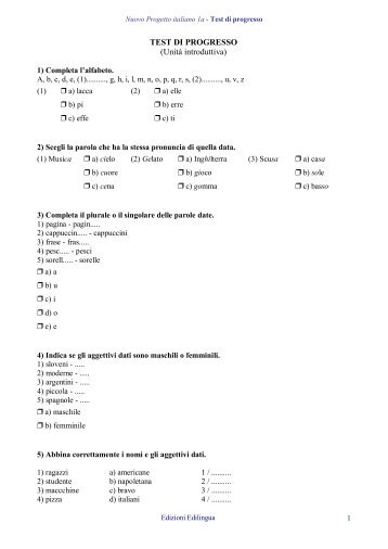 TEST I - Edilingua