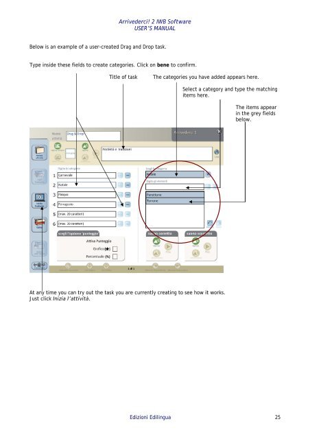 Arrivederci! 2 IWB Software USER'S MANUAL - Edilingua