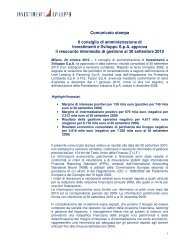 Comunicato stampa Il consiglio di amministrazione ... - Borsa Italiana