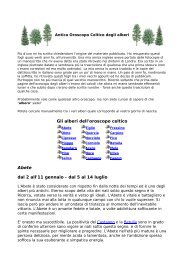 Antico oroscopo celtico degli alberi - Viveremeglio.Org