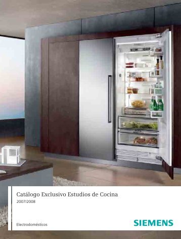 CatÃ¡logo Exclusivo Estudios de Cocina 2007/2008 - Siemens