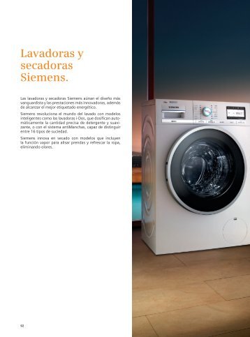 CatÃ¡logo General Lavadoras y Secadoras - Siemens