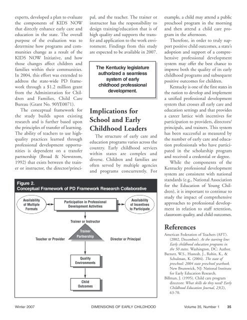 Dimensions of Early Childhood - Southern Early Childhood ...