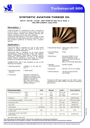 Turbonycoil 600 - Southern Lubricants