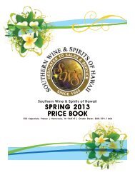 SPRING 2013 PRICE BOOK - Southern Wine & Spirits