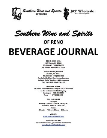 beverage journal - Southern Wine & Spirits