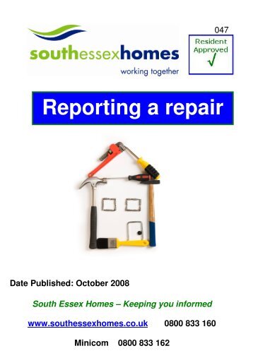 Reporting a repair - South Essex Homes