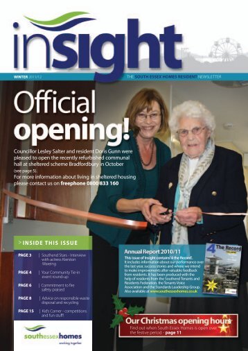 Insight Winter 2011 - South Essex Homes