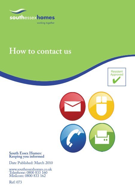 How to contact us - South Essex Homes