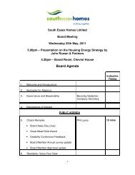 Board Agenda - South Essex Homes