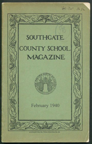 No 36 - February 1940 - Southgate County School