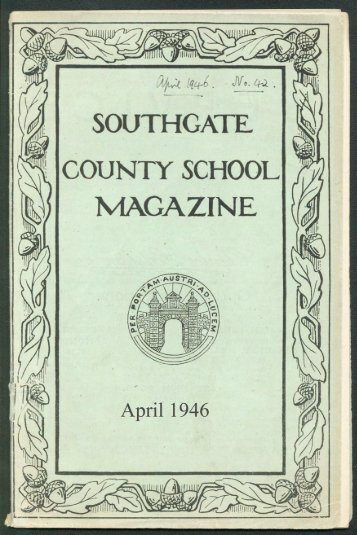 No 42 - April 1946 - Southgate County School