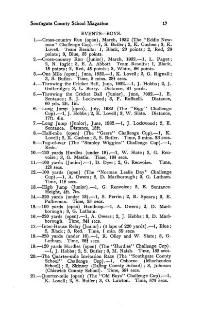 December 1932 - Southgate County School