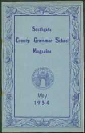 No 50 - May 1954 - Southgate County Grammar School Magazine