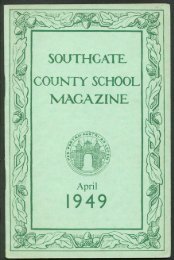 April 1949 - Southgate County School