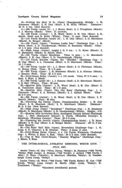 No 34 - December 1937 - Southgate County School