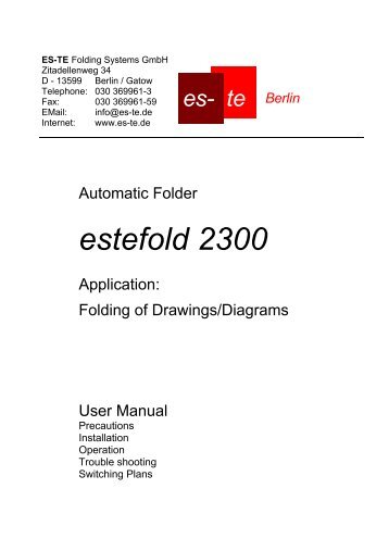 estefold 2300 - es-te.de