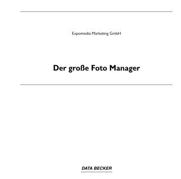 Der große Foto Manager - Data Becker