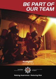 Firefighter Information Pack - South Wales Fire and Rescue Service