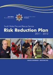 Risk Reduction Plan 2011 - South Wales Fire and Rescue Service