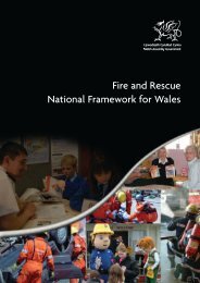 Fire and Rescue National Framework for Wales