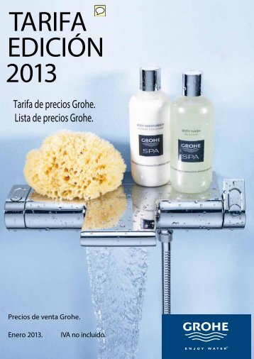 Lista de precios Grohe. Tarifa Grohe - Venespa