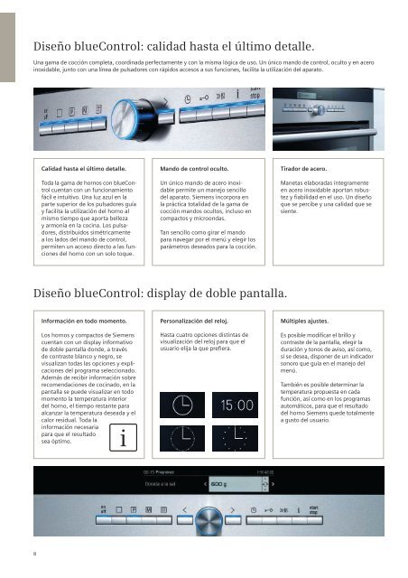 Hornos de cocinas Siemens catálogo, hornos pirolíticos ... - Venespa