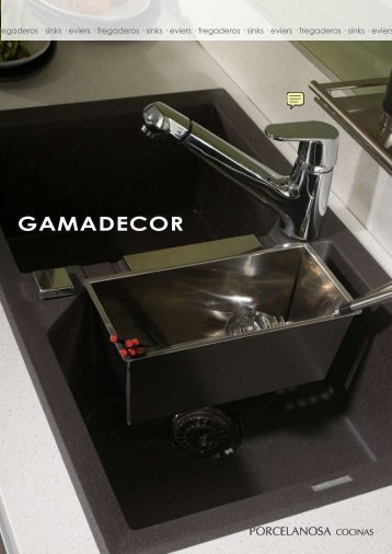 Fregaderos pilas de cocina Gamadecor Porcelanosa. - Venespa