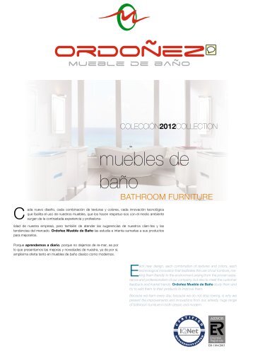 Muebles de baño Ordoñez. Bathroom furniture design ... - Venespa